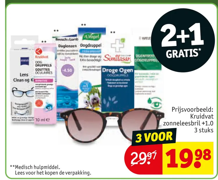 Aanbieding: Kruidvat zonneleesbril