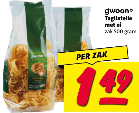 Aanbieding: Tagliatelle met ei