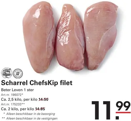 Aanbieding: Scharrel ChefsKip filet
