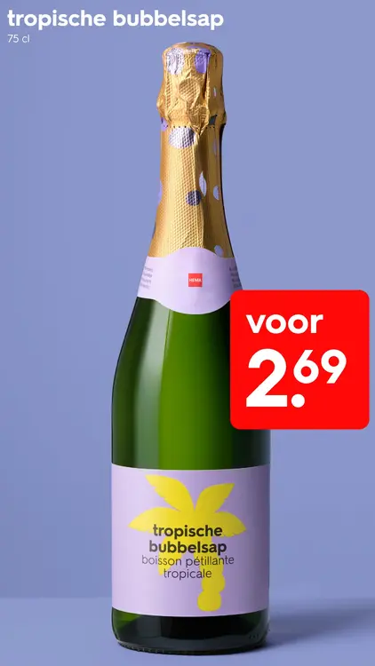 Promotie: tropische bubbelsap