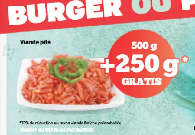 Offre: Viande pita