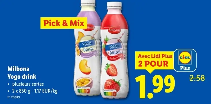 Offre: Yogo drink