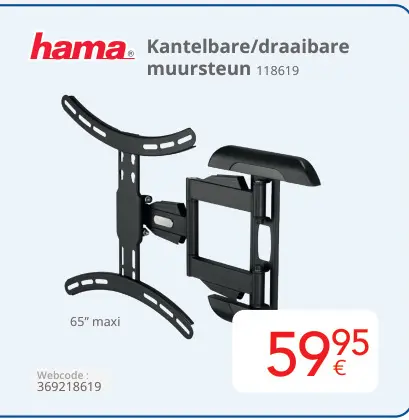 Aanbieding: Kantelbare/draaibare muursteun