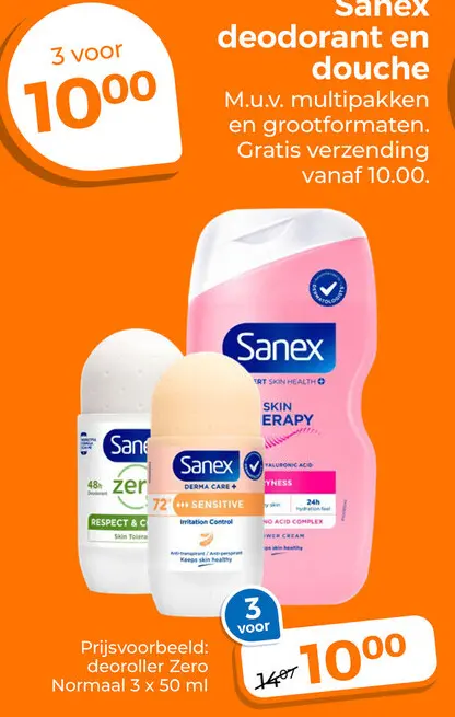 Aanbieding: deodorant en douche
