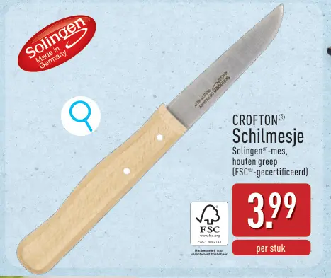 Promotie: CROFTON® Schilmesje