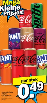 Aanbieding: Coca-Cola, Fanta of Sprite