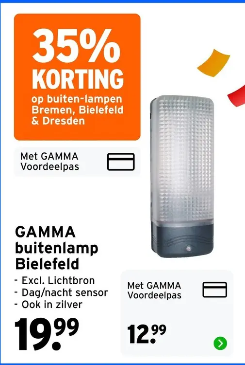Aanbieding: GAMMA buitenlamp Bielefeld