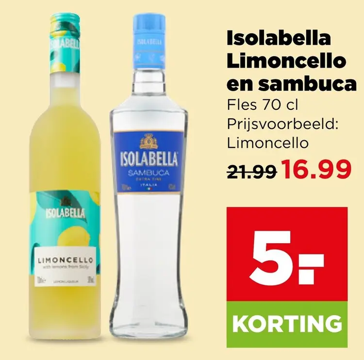 Aanbieding: Limoncello en sambuca