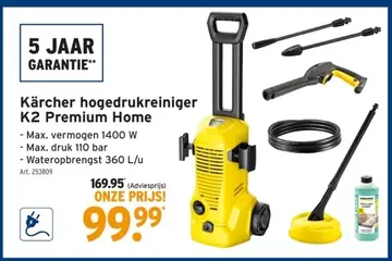 Aanbieding: Kärcher hogedrukreiniger K2 Premium Home