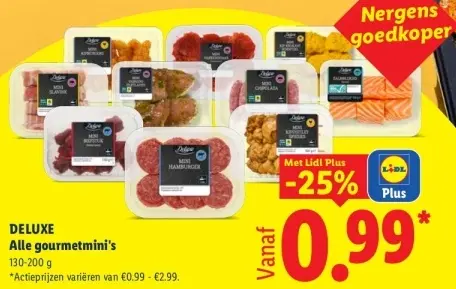 Aanbieding: Alle gourmetmini's