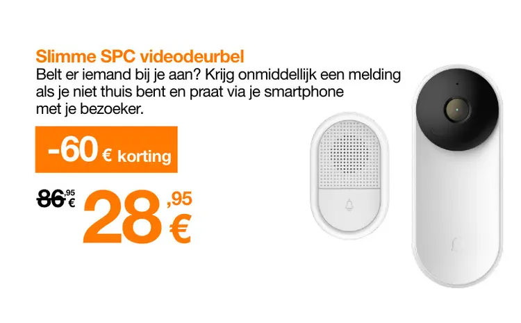 Promotie: Slimme SPC videodeurbel