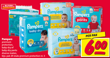 Aanbieding: Pampers premium protection baby - dry pants