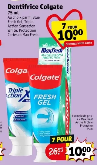 Offre: Dentifrice