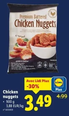 Offre: Chicken nuggets