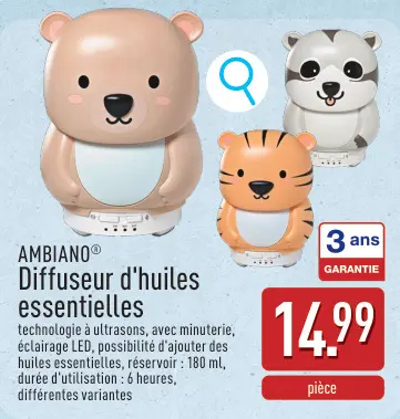 Offre: Diffuseur d'huiles essentielles