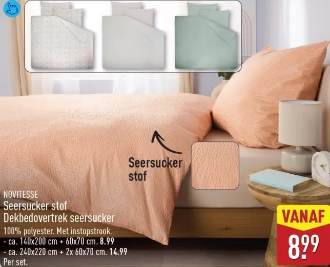 Aanbieding: Seersucker Dekbedovertrek