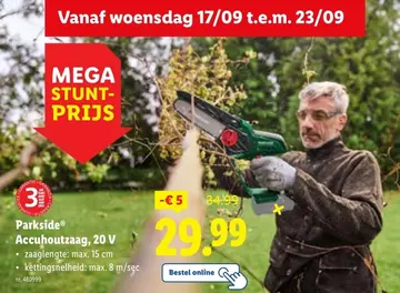 Aanbieding: Accuhoutzaag