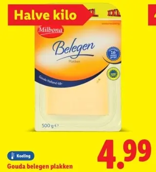 Aanbieding: Gouda belegen plakken