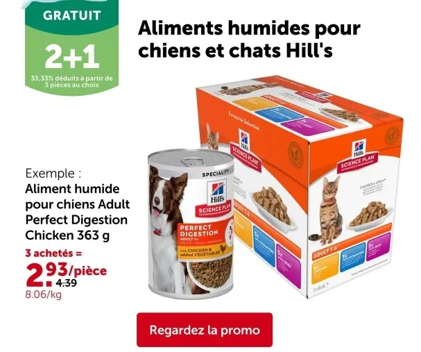 Offre: Aliment humide pour chiens Adult Perfect Digestion Chicken