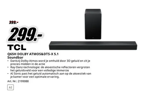 Promotie: Q65H DOLBY ATMOS&DTS-X 5.1 Soundbar