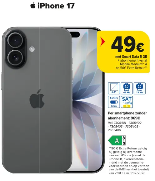 Promotie: iPhone 17