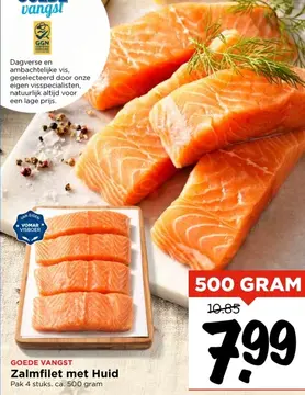 Aanbieding: Zalmfilet met Huid