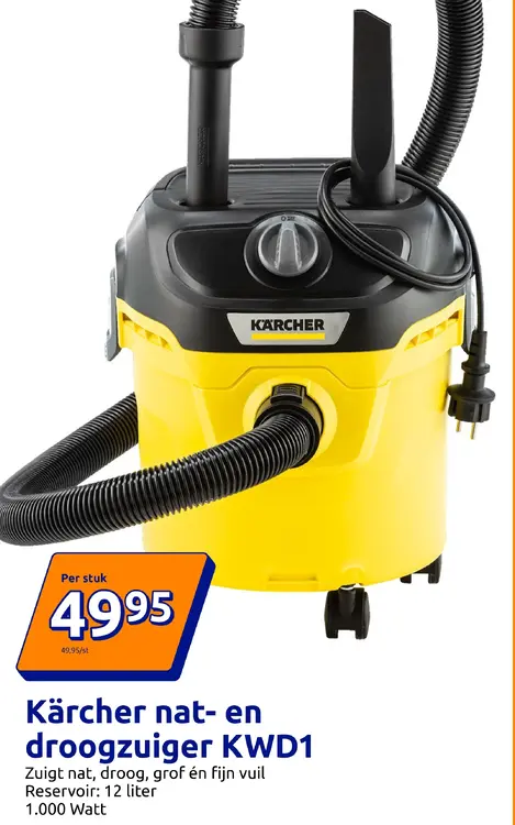 Aanbieding: Nat- en droogzuiger KWD1