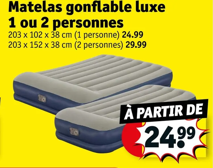 Offre: Matelas gonflable luxe