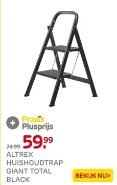 Aanbieding: Altrex huishoudtrap giant total black