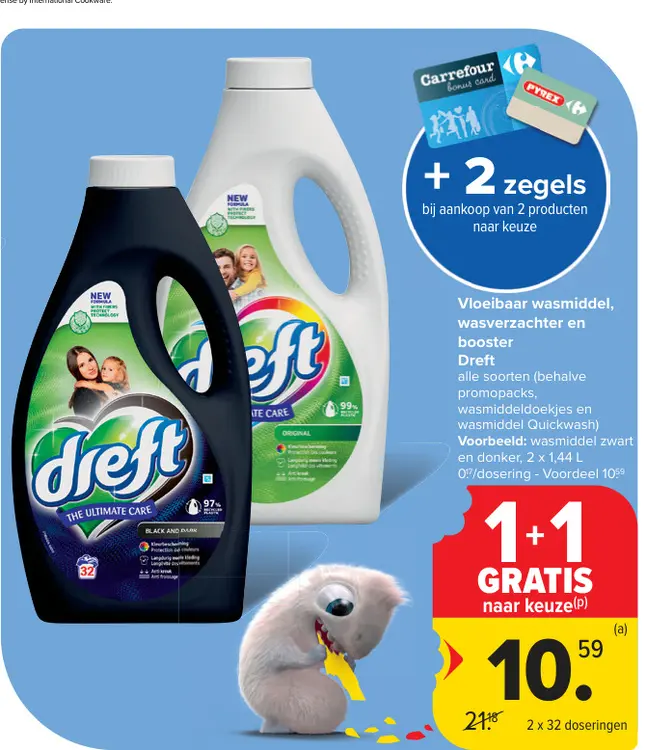 Promotie: Vloeibaar wasmiddel, wasverzachter en booster