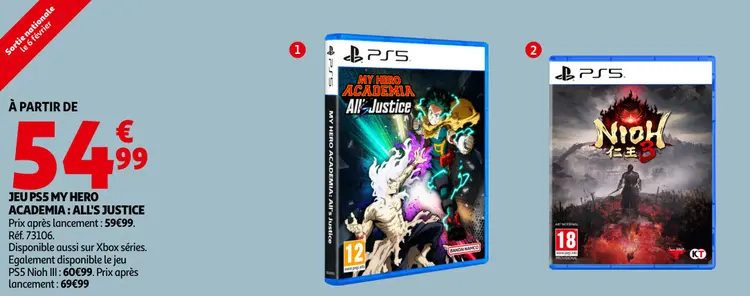 Promotie: Jeu PS5 My Hero Academia: All's Justice
