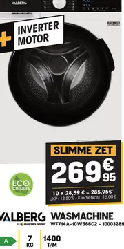 Aanbieding: Valberg wasmachine