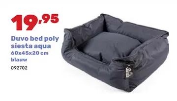 Aanbieding: Duvo bed poly siesta aqua