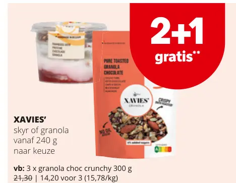 Promotie: Skyr of granola