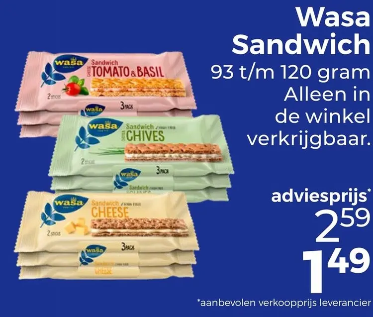Aanbieding: Wasa Sandwich