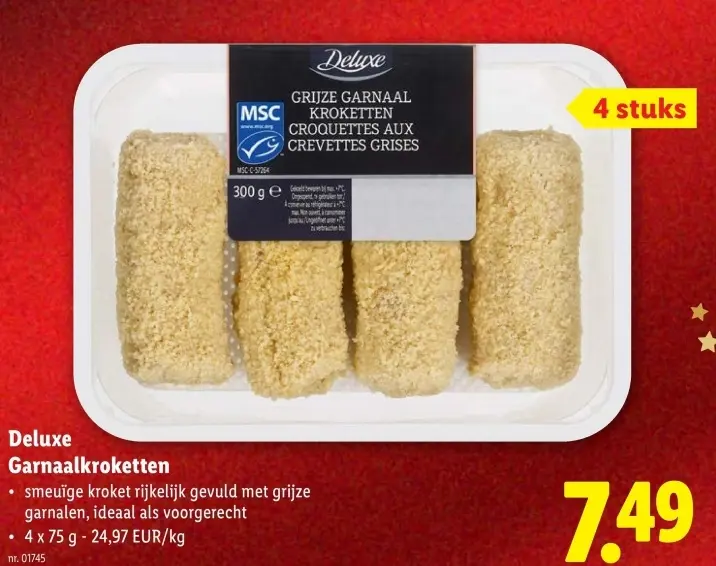 Promotie: Grijze Garnaal Kroketten