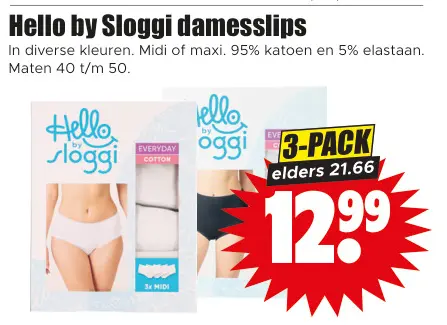 Aanbieding: Hello by Sloggi damesslips