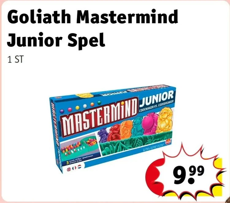 Aanbieding: Mastermind Junior Spel