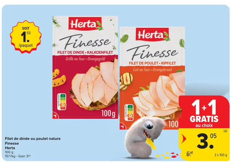 Offre: Filet de dinde ou poulet nature