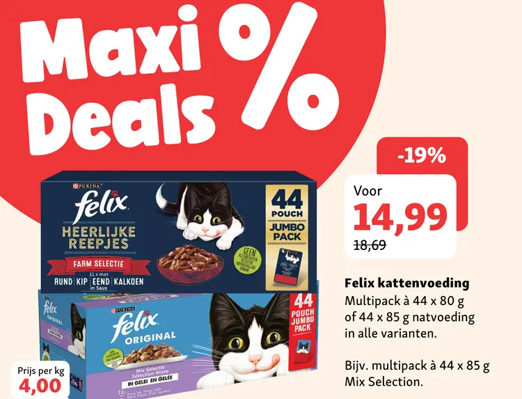Aanbieding: Felix kattenvoeding