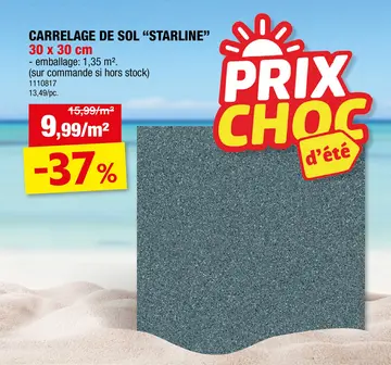 Offre: Star Line carreau de sol 30x30 cm 1,35m² dark grey