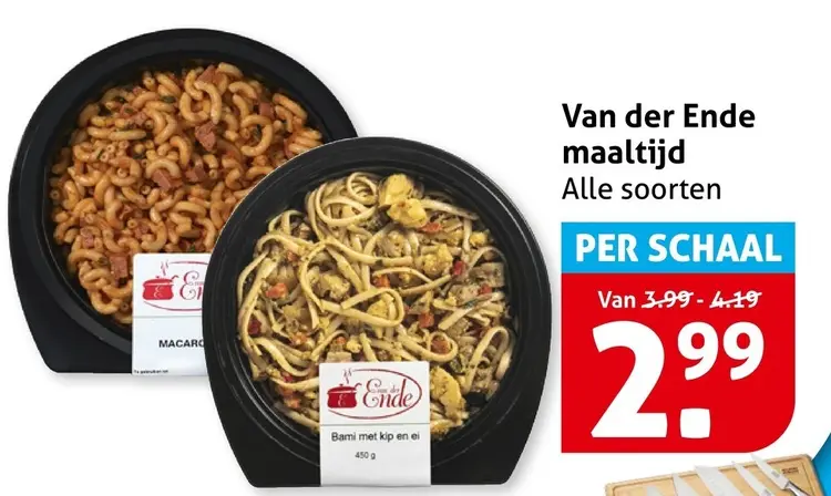 Aanbieding: Van der Ende maaltijd