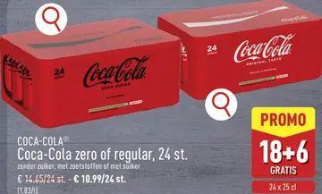 Aanbieding: Coca-Cola zero of regular