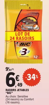 Offre: RASOIRS JETABLES