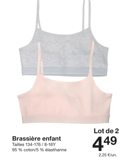 Offre: Brassière enfant