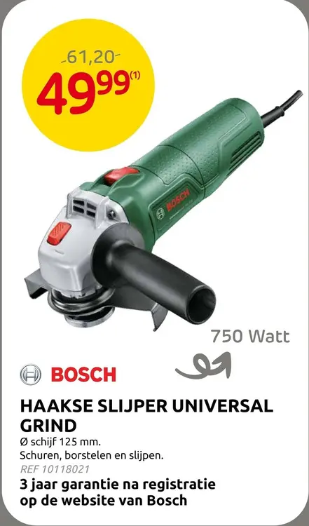 Promotie: Haakse slijper universal grind
