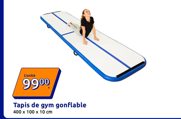 Offre: Tapis de gym gonflable