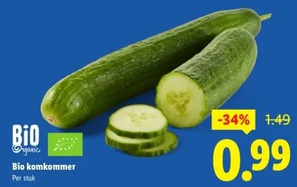 Aanbieding: Bio komkommer
