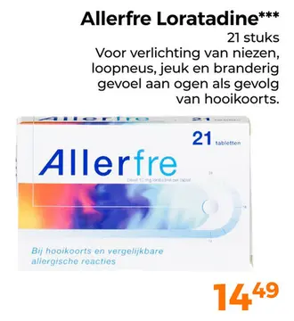 Aanbieding: Allerfre Loratadine