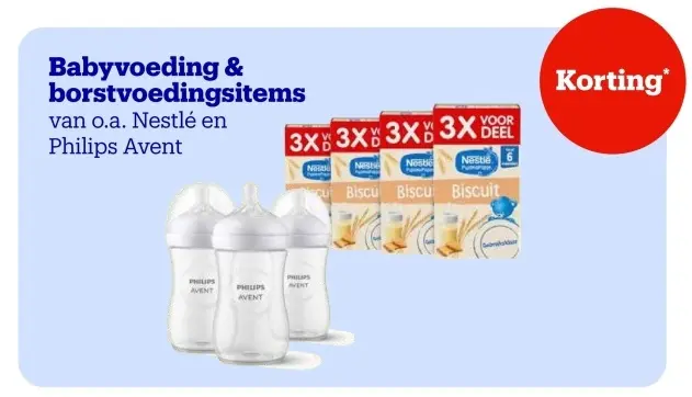 Aanbieding: Babyvoeding & borstvoedingsitems